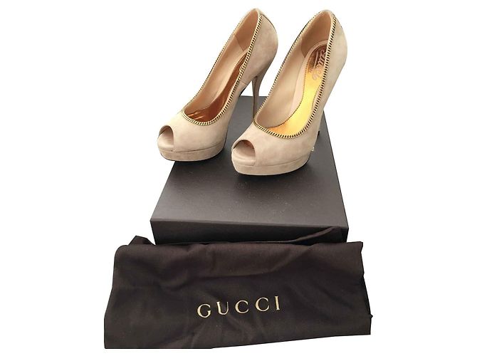 Peep Toe Wildleder Gucci Roh - Ansicht 2