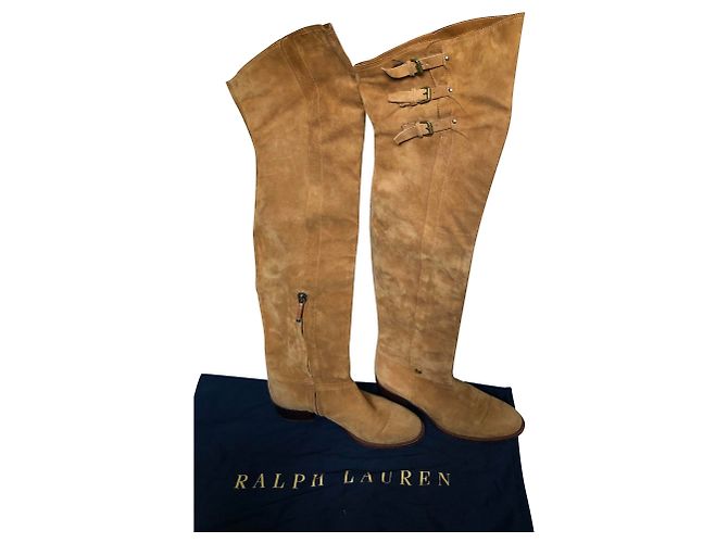 Polo Ralph Lauren Botas de coxa plana - vista 2