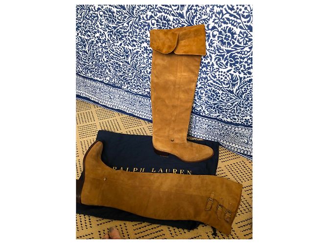 Polo Ralph Lauren Botas de coxa plana - vista 5