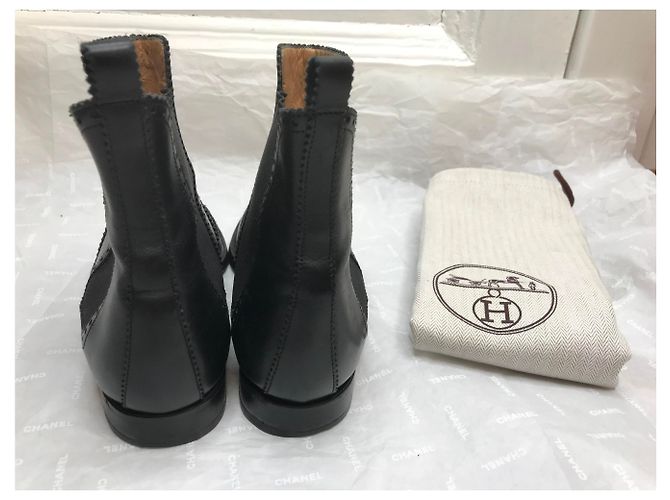 Hermès Stivaletti neri Brighton Nero - vista 16