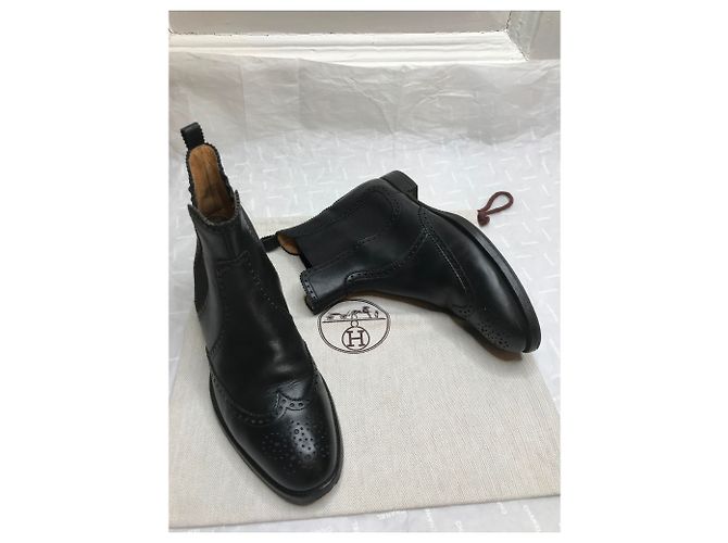Hermès Stivaletti neri Brighton Nero - vista 17