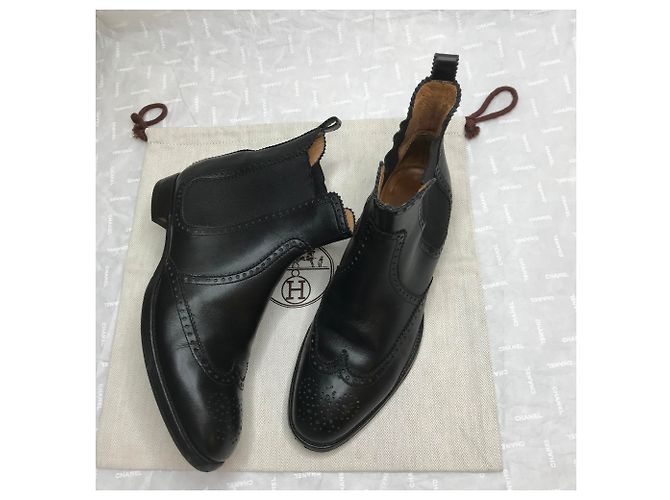 Hermès Stivaletti neri Brighton Nero - vista 18