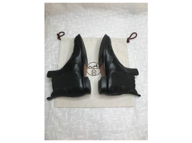 Hermès Stivaletti neri Brighton Nero - vista 6