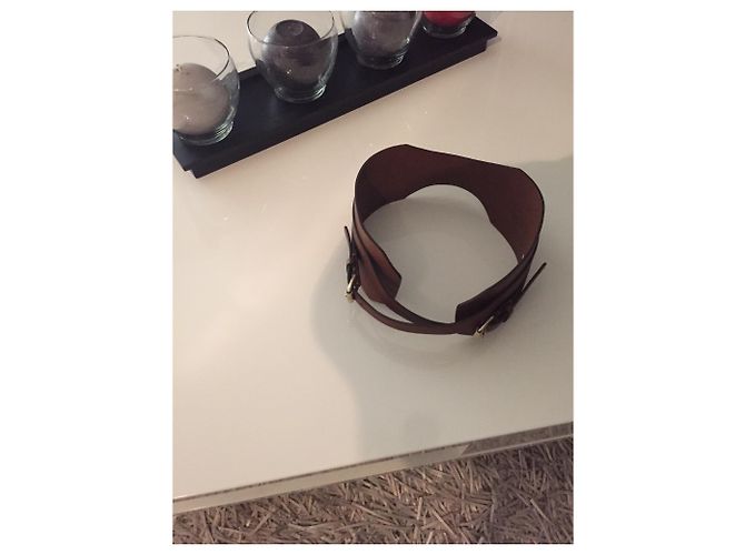 Dolce & Gabbana Gürtel Caramel Lammleder Größe M Karamell - Ansicht 4