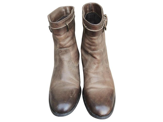 N.D.C. Made By Hand Botas n.D.do. Hecho a mano en cuero engrasado. Castaño - vista 2