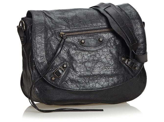 Borsa a tracolla classica Balenciaga nera Motocross classica - vista 2