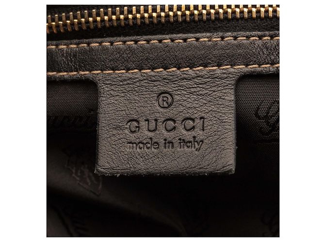 Cartella Britt in pelle nera Gucci - vista 6