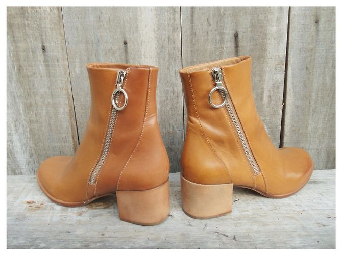 Rag & Bone Lederstiefel caramel Größe 36 Karamell - Ansicht 5