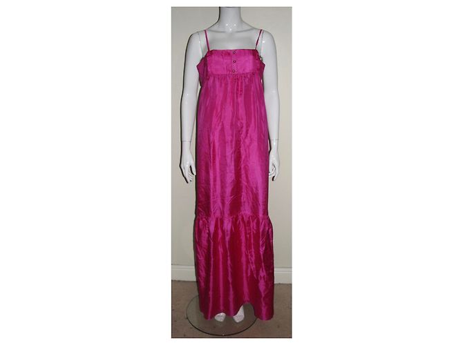 Alice by Temperley Vestido maxi seda lavanda Fucsia - vista 3
