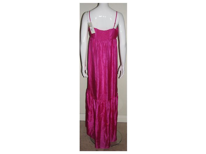 Alice by Temperley Vestido maxi seda lavanda Fucsia - vista 4