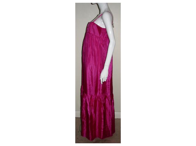 Alice by Temperley Vestido maxi seda lavanda Fucsia - vista 5