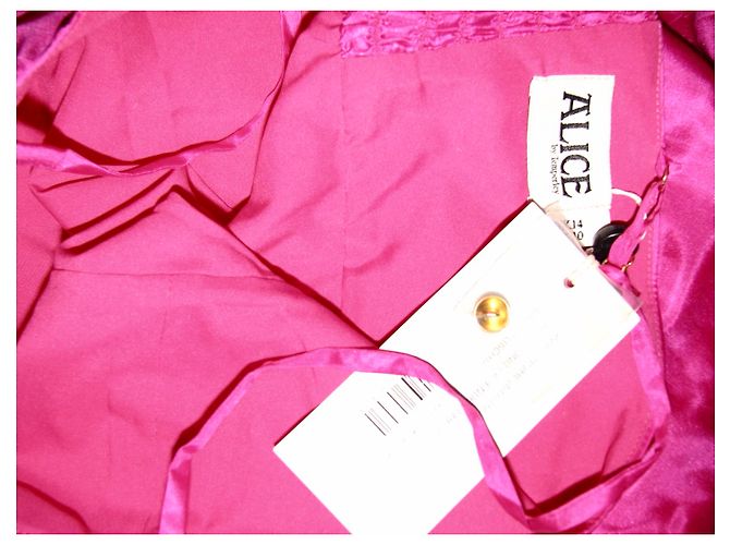 Alice by Temperley Vestido maxi seda lavanda Fucsia - vista 7