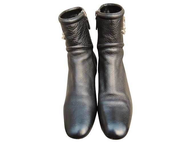 Stivaletti Gucci in pelle nera Nero - vista 2