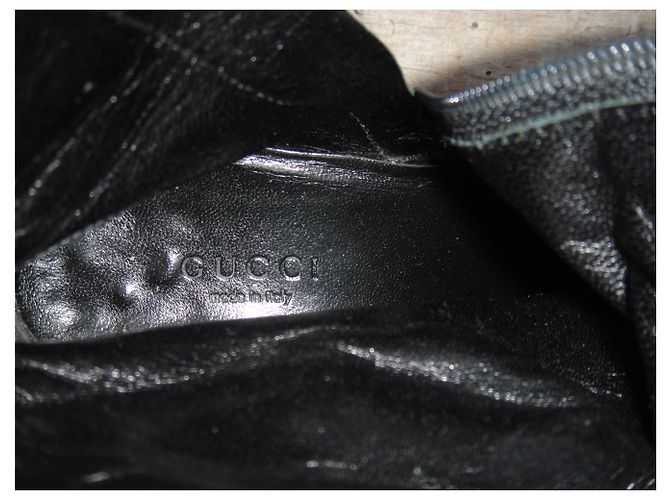 Stivaletti Gucci in pelle nera Nero - vista 3