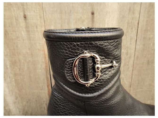 Stivaletti Gucci in pelle nera Nero - vista 4