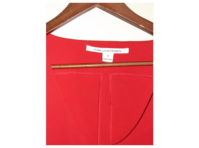 Diane Von Furstenberg Alegra Kleid Rot - Ansicht 7