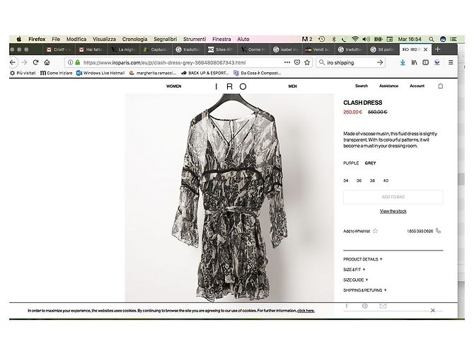 Iro Clash Kleid Zebra Print Viskose Zebra-druck - Ansicht 17