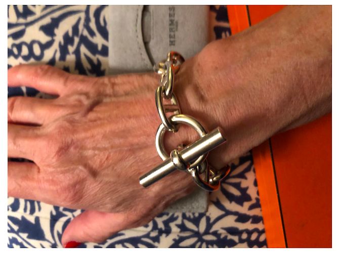 Hermès Modello di bracciale a catena di grandi dimensioni Argento - vista 2
