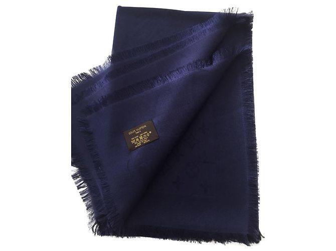 Louis Vuitton Bufanda del monograma Azul - vista 2