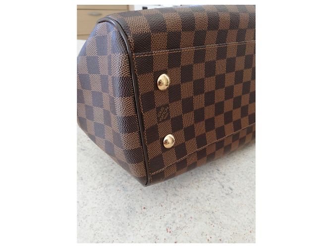 Borsa a mano Louis Vuitton Trevi GM Damier Marrone Scuro Pelle - vista 2