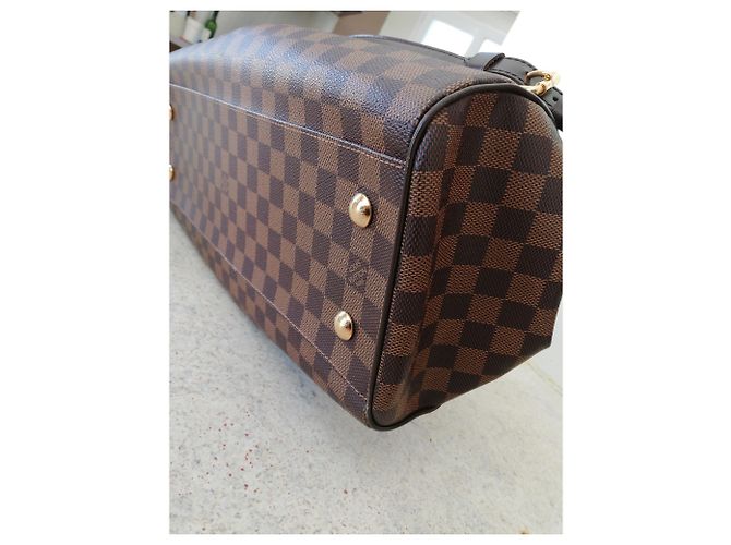 Borsa a mano Louis Vuitton Trevi GM Damier Marrone Scuro Pelle - vista 4