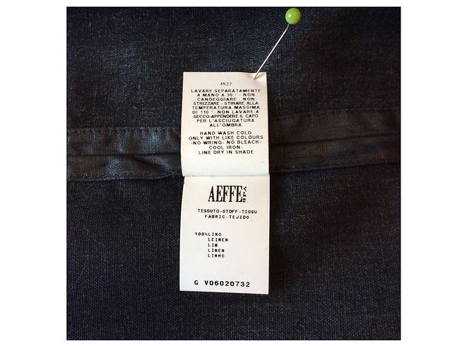 Giacca di lino nera Philosophy Di Alberta Ferretti Nero - vista 4