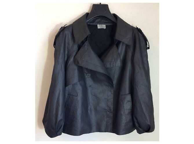 Giacca di lino nera Philosophy Di Alberta Ferretti Nero - vista 7