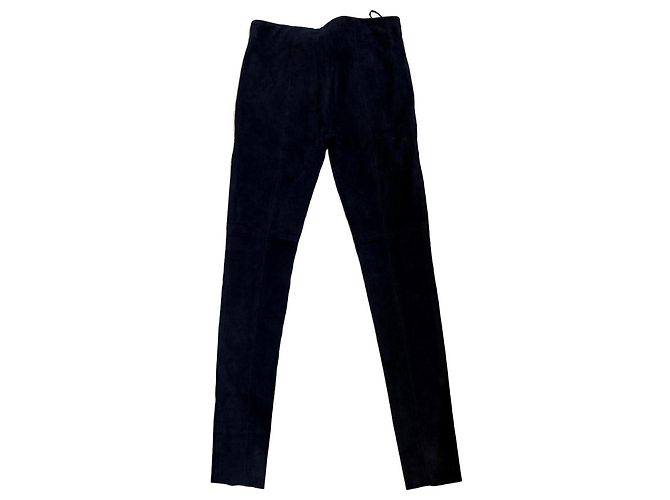Pantalones Prada de gamuza azul marino - vista 2