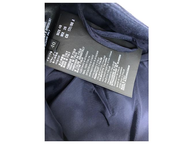 Pantalones Prada de gamuza azul marino - vista 5