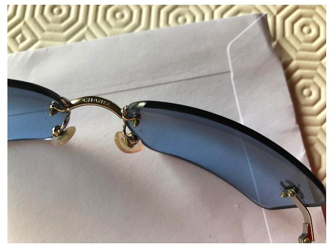Chanel Vintage Brille Blau - Ansicht 3