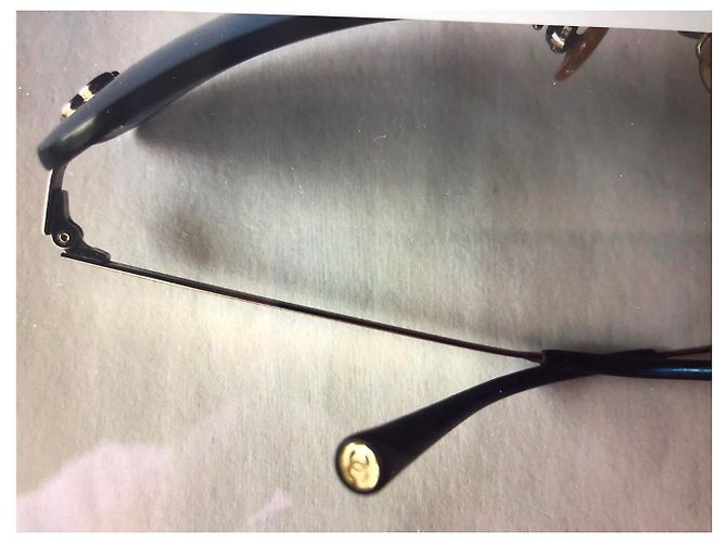 Chanel Vintage Brille Blau - Ansicht 4