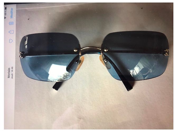 Chanel Vintage Brille Blau - Ansicht 5