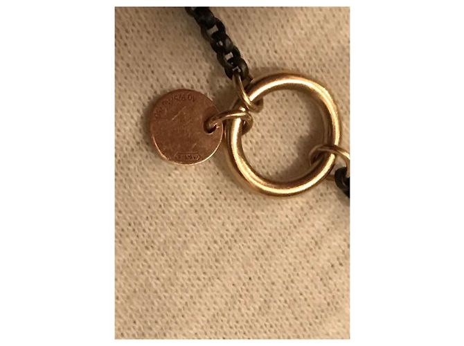 Collana Hermès Crazy Caleche Oro Rosa e Argento Nero D'oro - vista 4