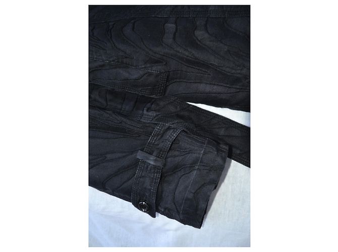 Abrigo de tela negro Roberto Cavalli - vista 3