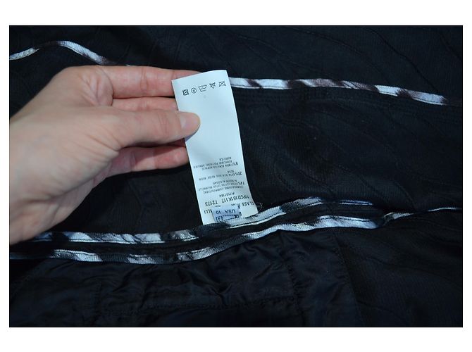 Abrigo de tela negro Roberto Cavalli - vista 9