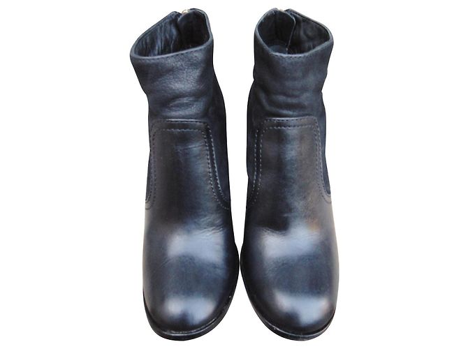Botas de cuero negras Tory Burch Negro - vista 2