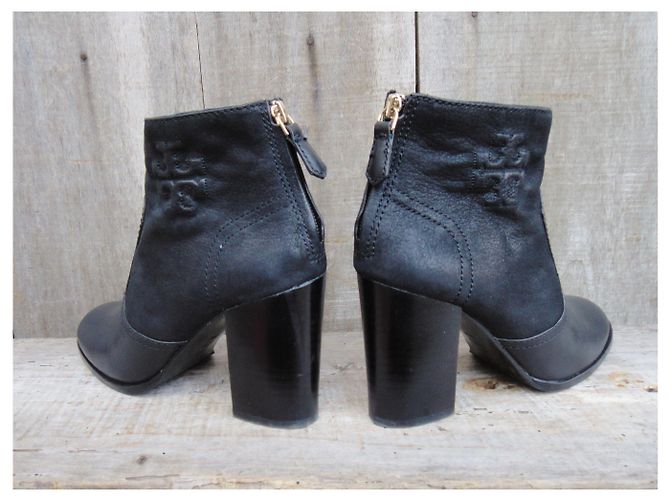 Botas de cuero negras Tory Burch Negro - vista 5