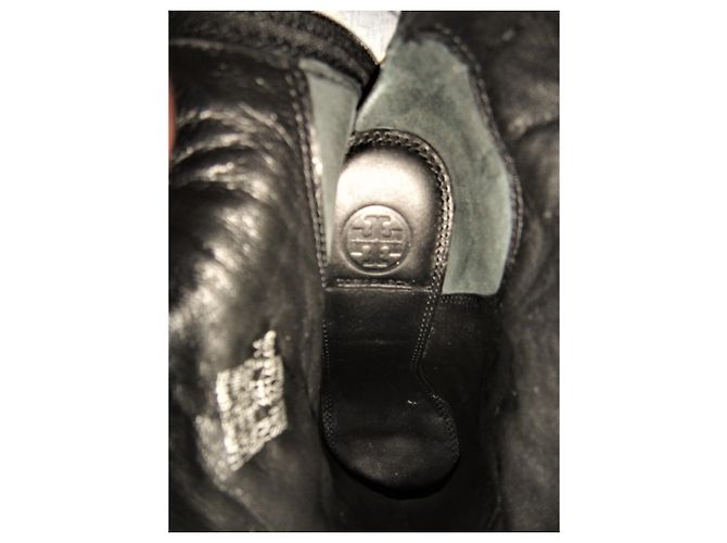 Botas de cuero negras Tory Burch Negro - vista 7