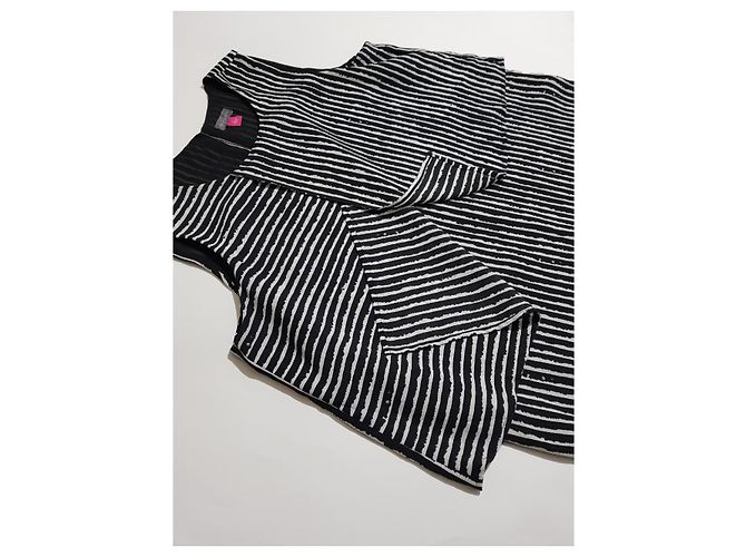 Camicetta a righe bianche e nere Vince Camuto Nero Bianco - vista 4
