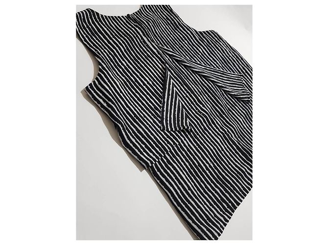 Camicetta a righe bianche e nere Vince Camuto Nero Bianco - vista 5
