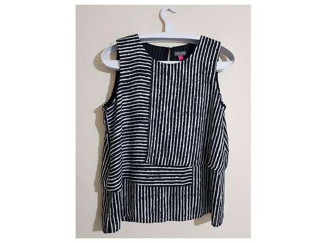 Camicetta a righe bianche e nere Vince Camuto Nero Bianco - vista 6