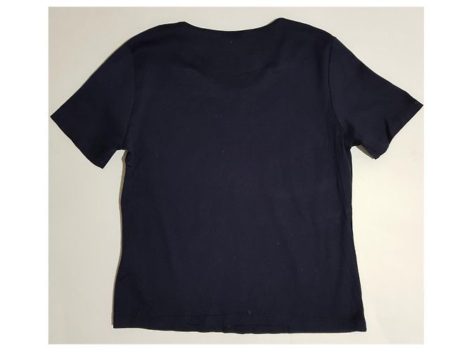 Autre Marque T-shirt Elegance Paris Logo Cotone Nero Blu Blu navy - vista 2