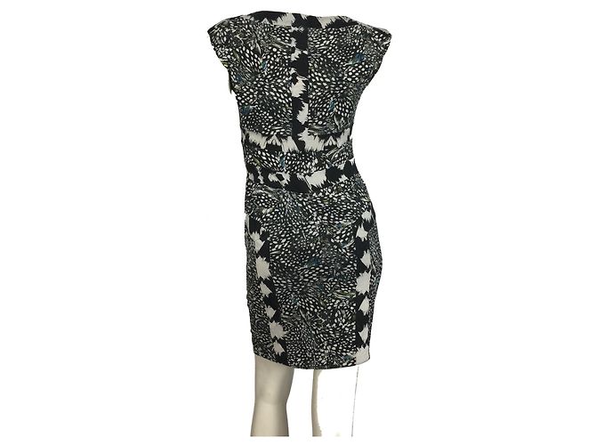 Robe En Jersey De Soie DIANE VON FURSTENBERG - Imprimé Chevrons Minuit - Taille US 6 - Neuf Avec étiquettes