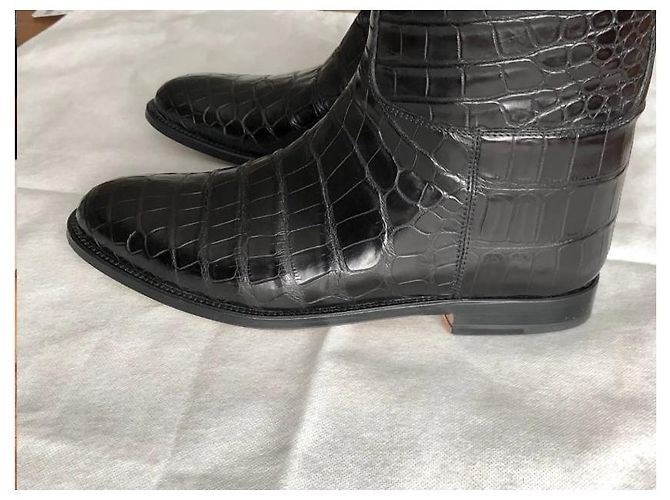 Hermès Hermes - BOTTES CAVALIÈRES JUMPING EN COCODRILO€17K¡¡¡Raro!!! Negro - vista 6
