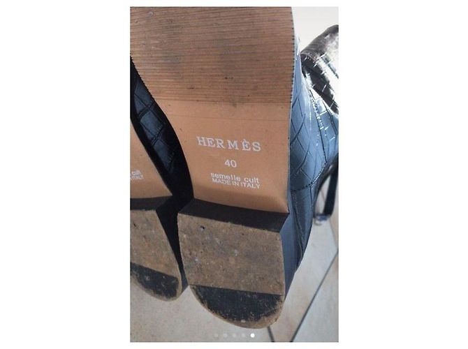 Hermès Hermes - BOTTES CAVALIÈRES JUMPING EN COCODRILO€17K¡¡¡Raro!!! Negro - vista 9