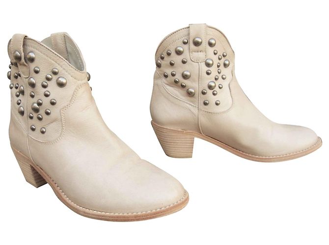 stivali con borchie Tatoosh Beige - vista 2