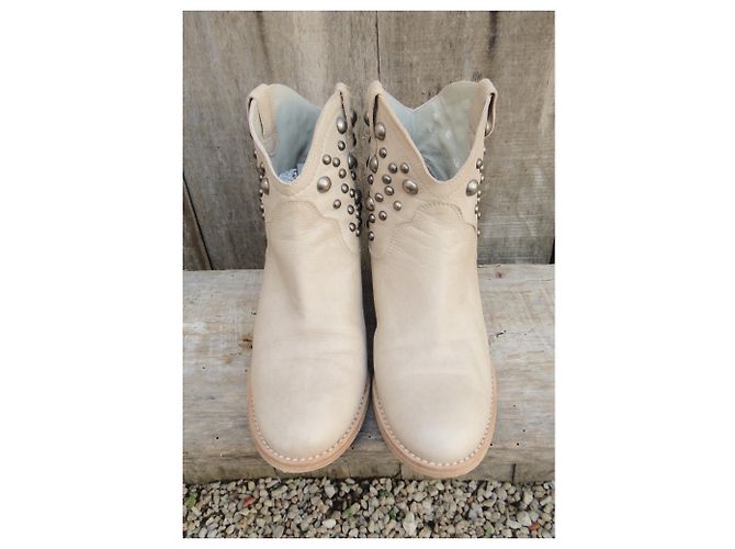 stivali con borchie Tatoosh Beige - vista 5