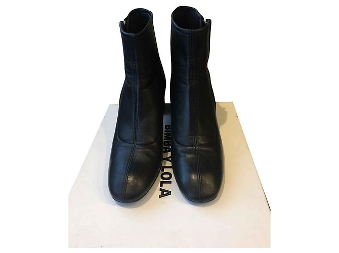 Botas de piel negra Bimba & Lola Talla 39 Negro - vista 2