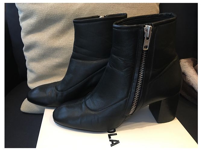 Botas de piel negra Bimba & Lola Talla 39 Negro - vista 3