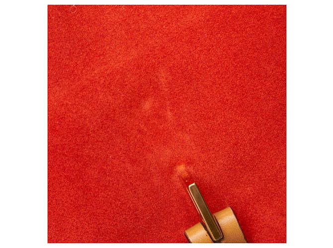 Gucci Red Bamboo Suede Jackie - vista 8